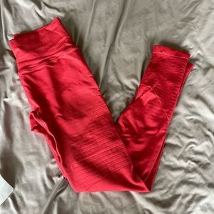 New Alphalete Revival R6 Legging - Coral Red size M